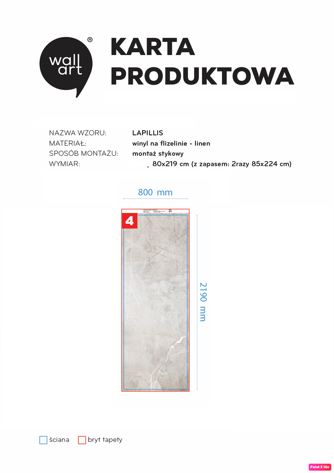 Lapillis linen 80x219