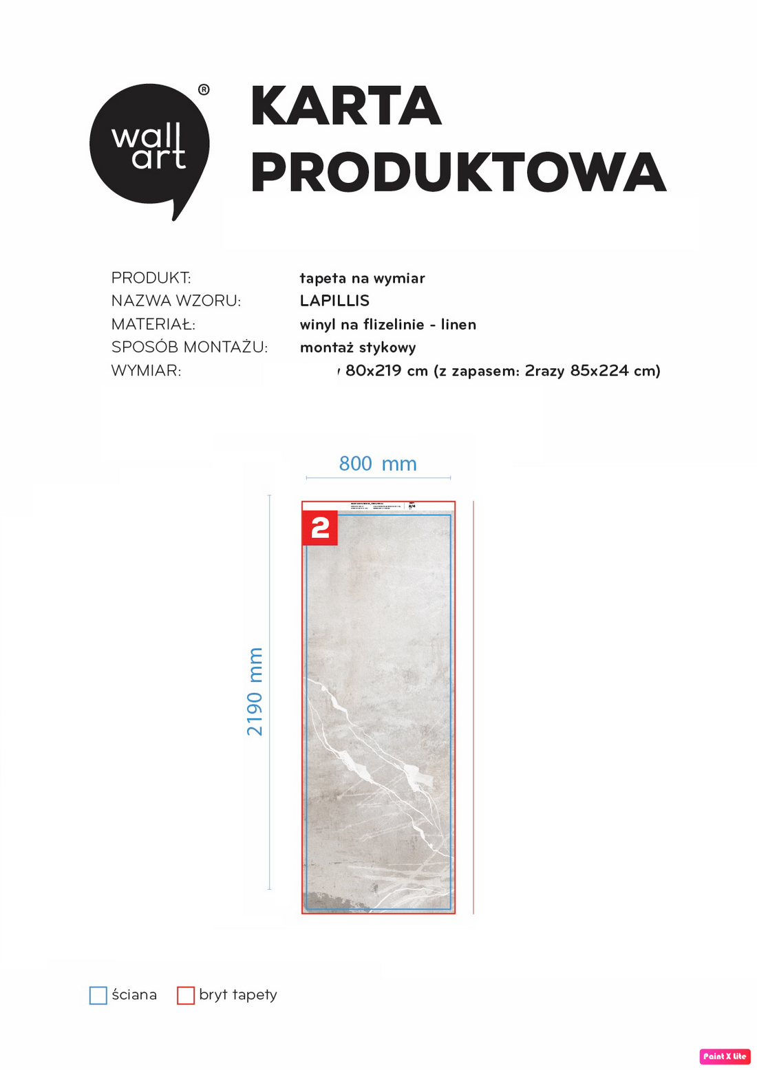 Lapillis linen 80x219