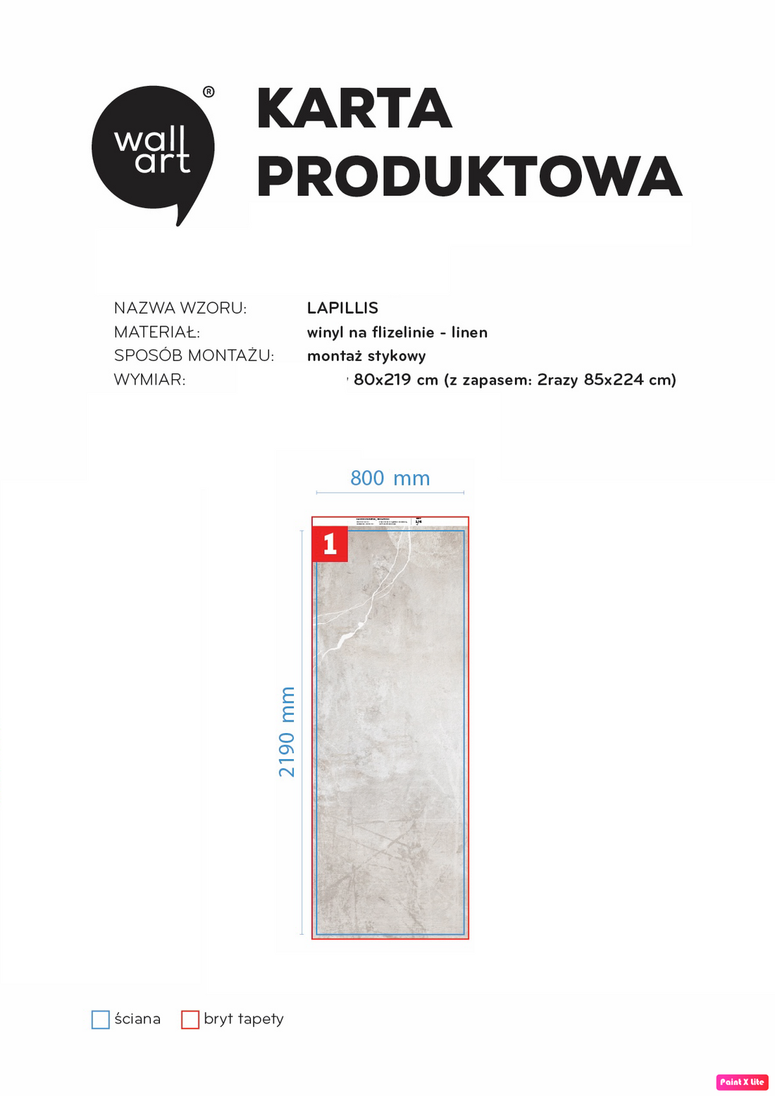 Lapillis linen 80x219