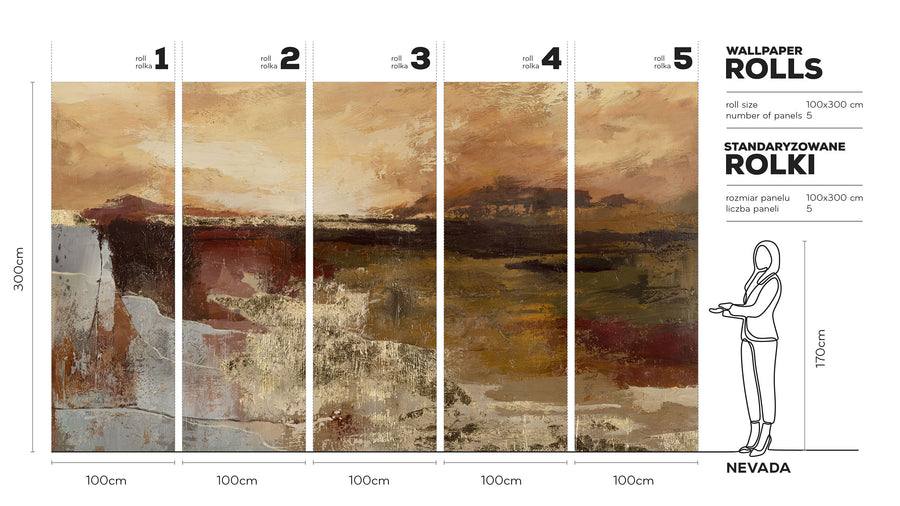 Nevada- Tapeta w standaryzowanych rolkach