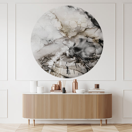 Tapeta Koło Lago Beige and Grey