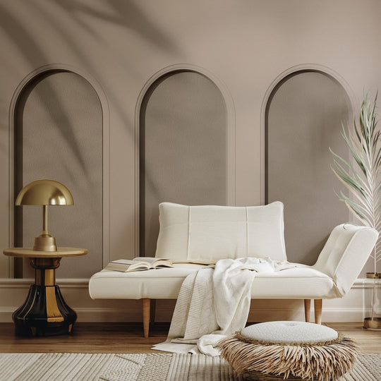 Libra Beige - Tapeta w standaryzowanych rolkach