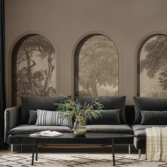 Libra Coffee Hood Beige - Tapeta w standaryzowanych rolkach