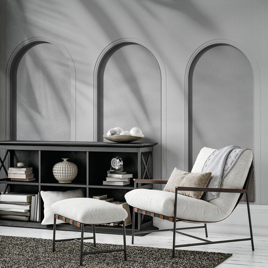 Libra Light Grey - Tapeta w standaryzowanych rolkach