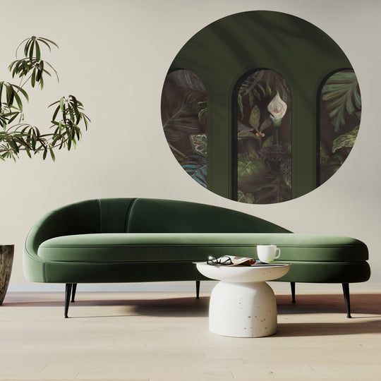 Tapeta Koło Libra Olive Calla