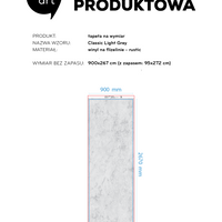 Classic Light Grey rustic 90x267