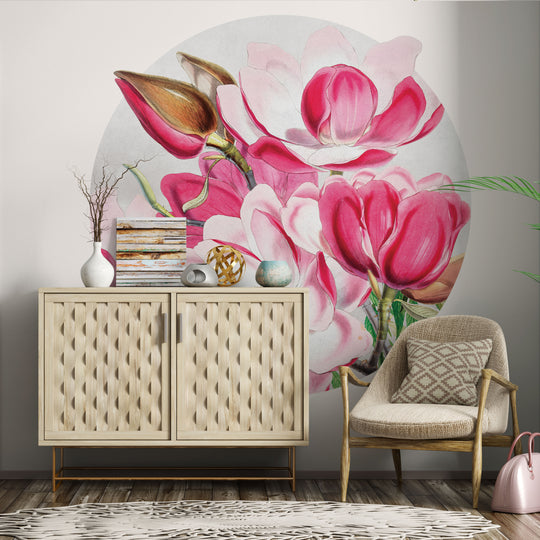 Tapeta Koło Magnolia