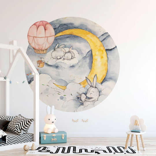 Tapeta Koło Moonie Blue