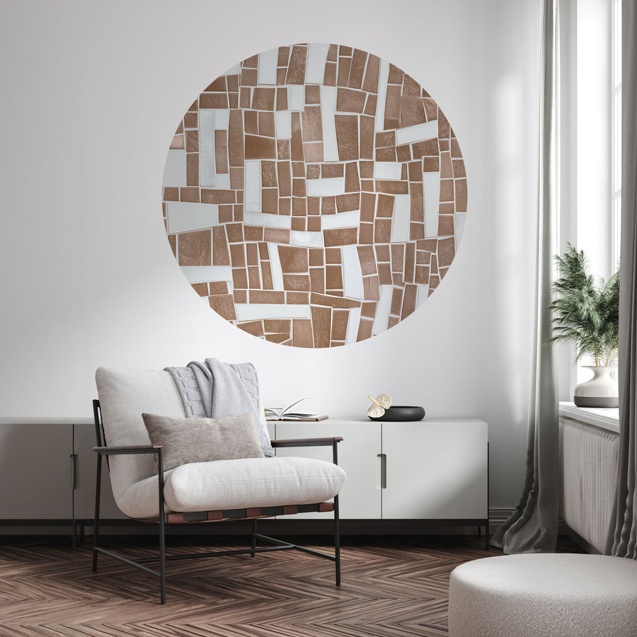 Tapeta Koło Mosaico Light