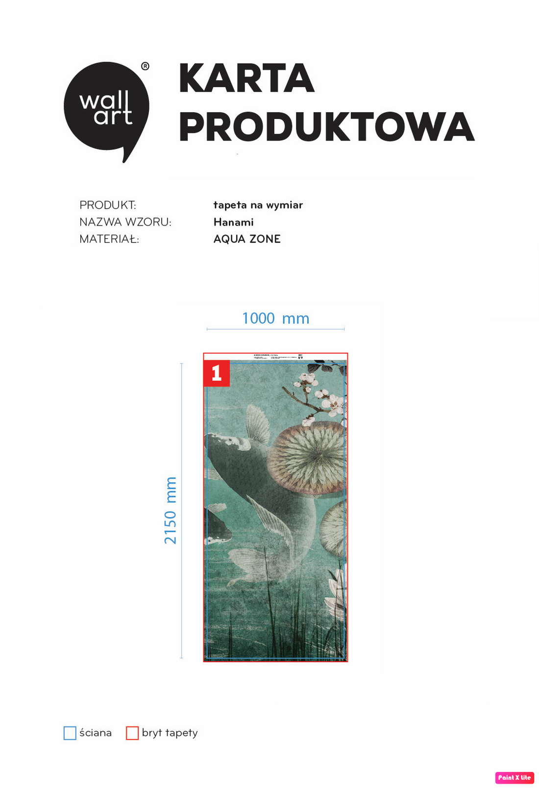 Hanami winyl na siatce 100x215