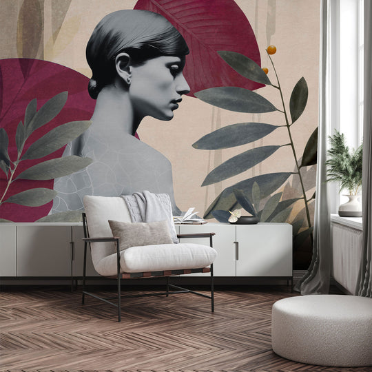 Tapeta Onna Burgundy