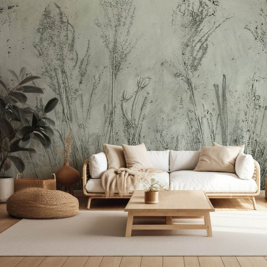 Pampa Sage- Tapeta w standaryzowanych rolkach