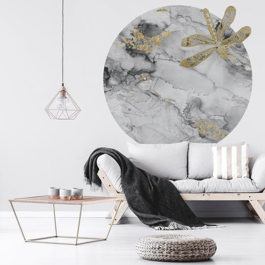 Tapeta Koło Portafortuna B&W