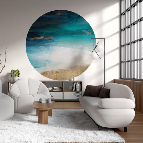 Tapeta Koło Santorini