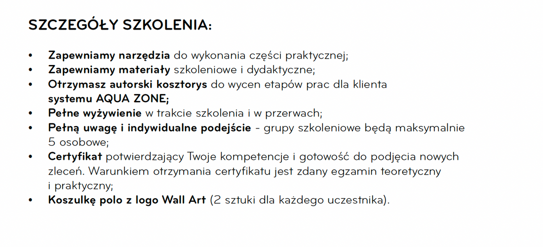 Certyfikacja montażysty - Tapety na wymiar+AQUA ZONE - 9-10.07.2026 Warszawa