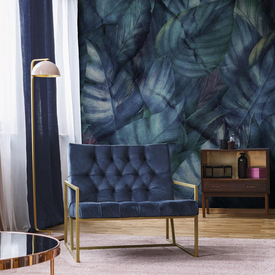 Tapeta Foliage Blue WMF010B