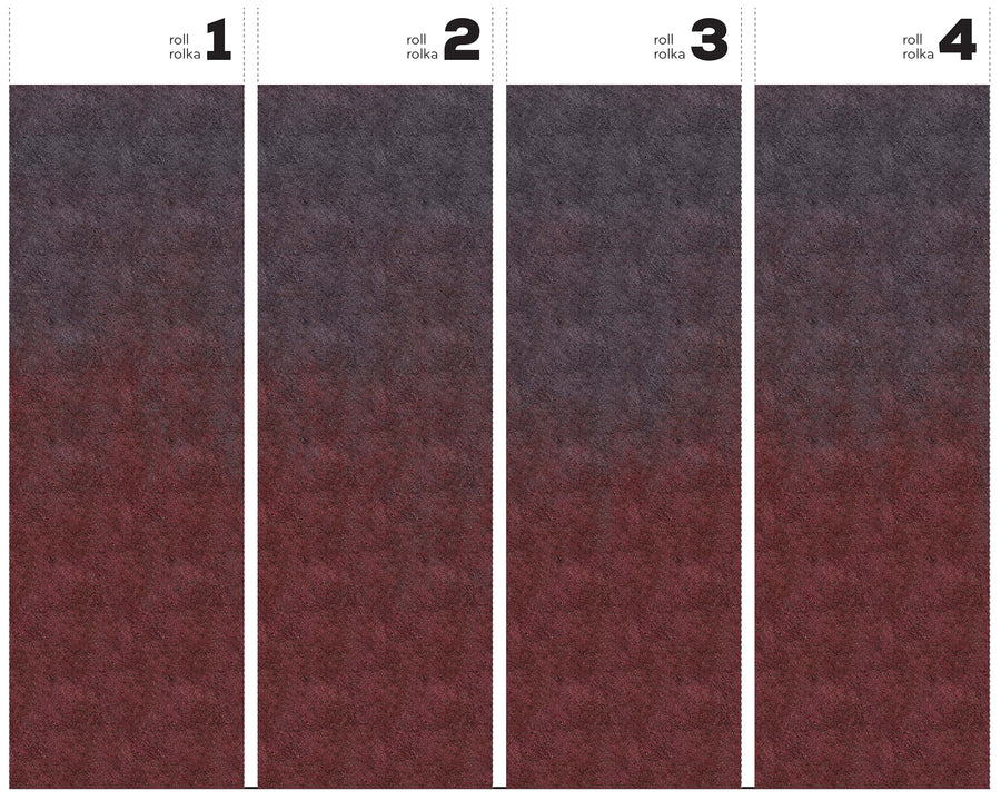 Ombre Red Wool - Tapeta w standaryzowanych rolkach
