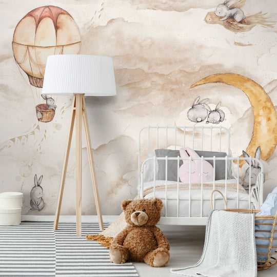 Moonie Beige - Tapeta w standaryzowanych rolkach